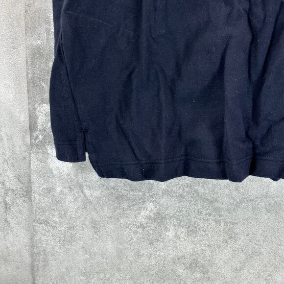 TOMMY HILFIGER Women's Navy Half-Zip Sleeveless Polo Shirt SZ L - Picture 7 of 9